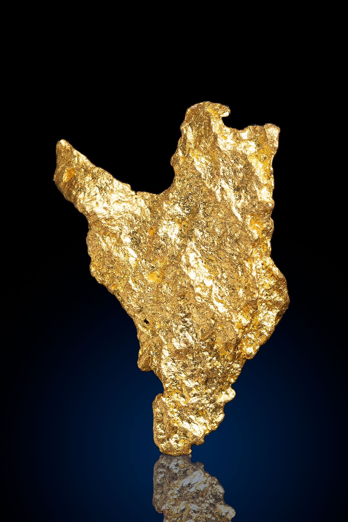 Tall Armed Australian Natural Gold Nugget - 7.44 grams